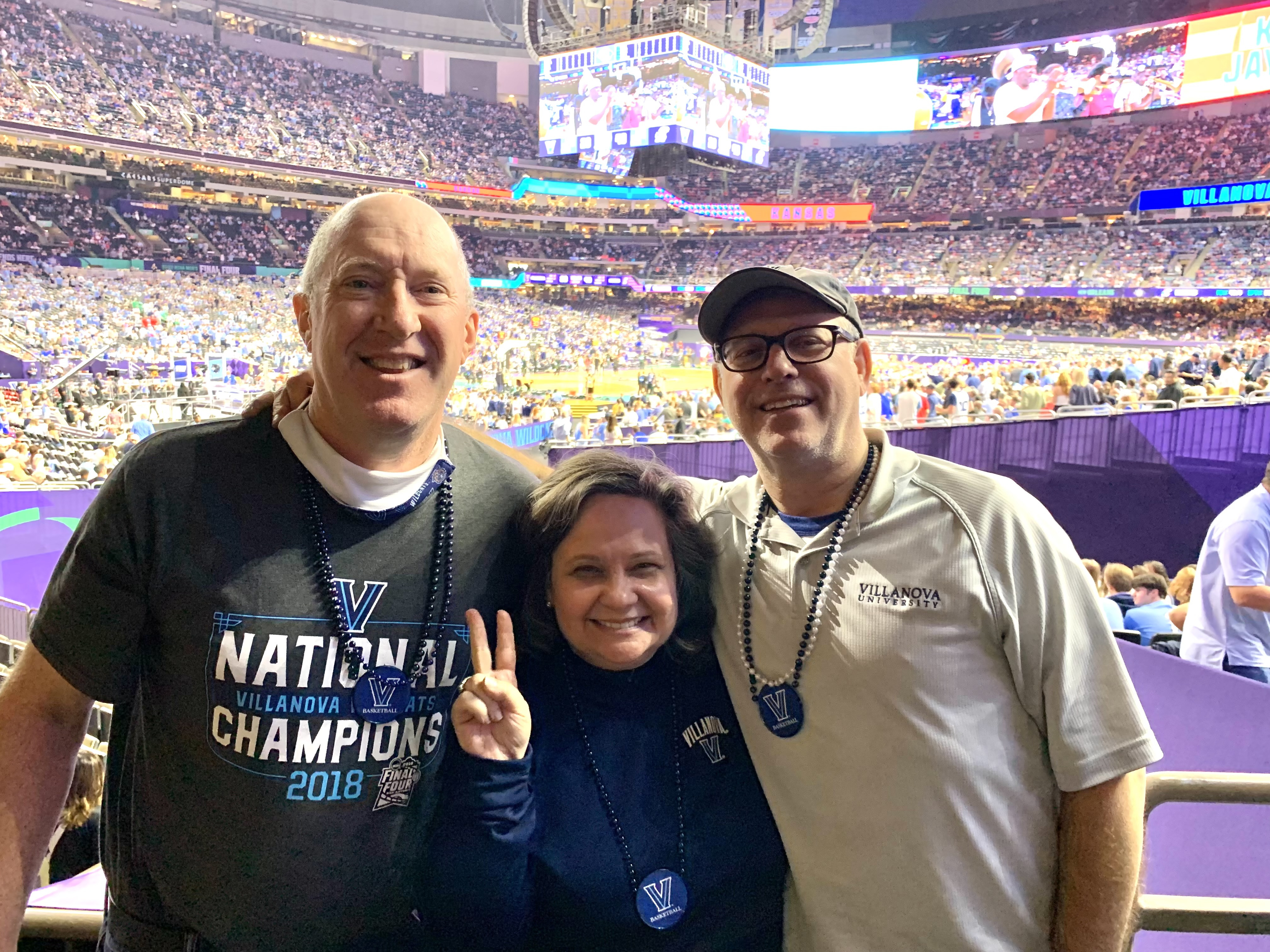 Lorraine Cheering on Villanova