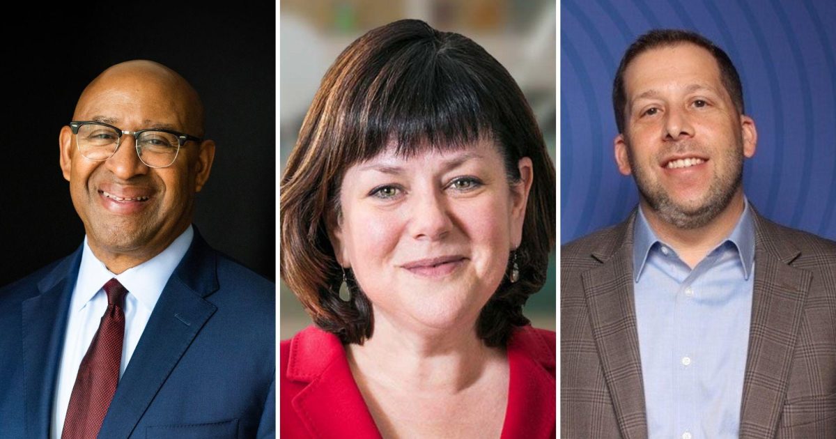 Science Center Mayor Michael Nutter, Chellie Cameron, and Adam…